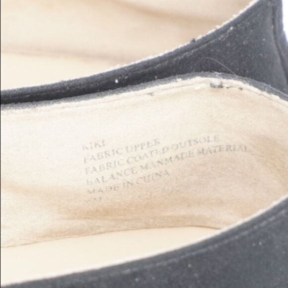 KAARI BLUE Black Suede Thick Espadrilles Slip Ons - Picture 6 of 9